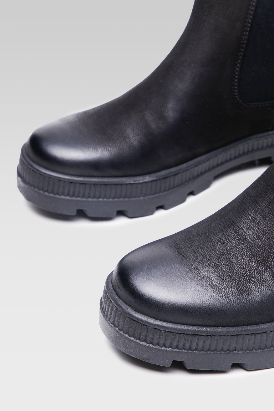 
                Lasocki - Skórzane botki granatowe - 5904248885625