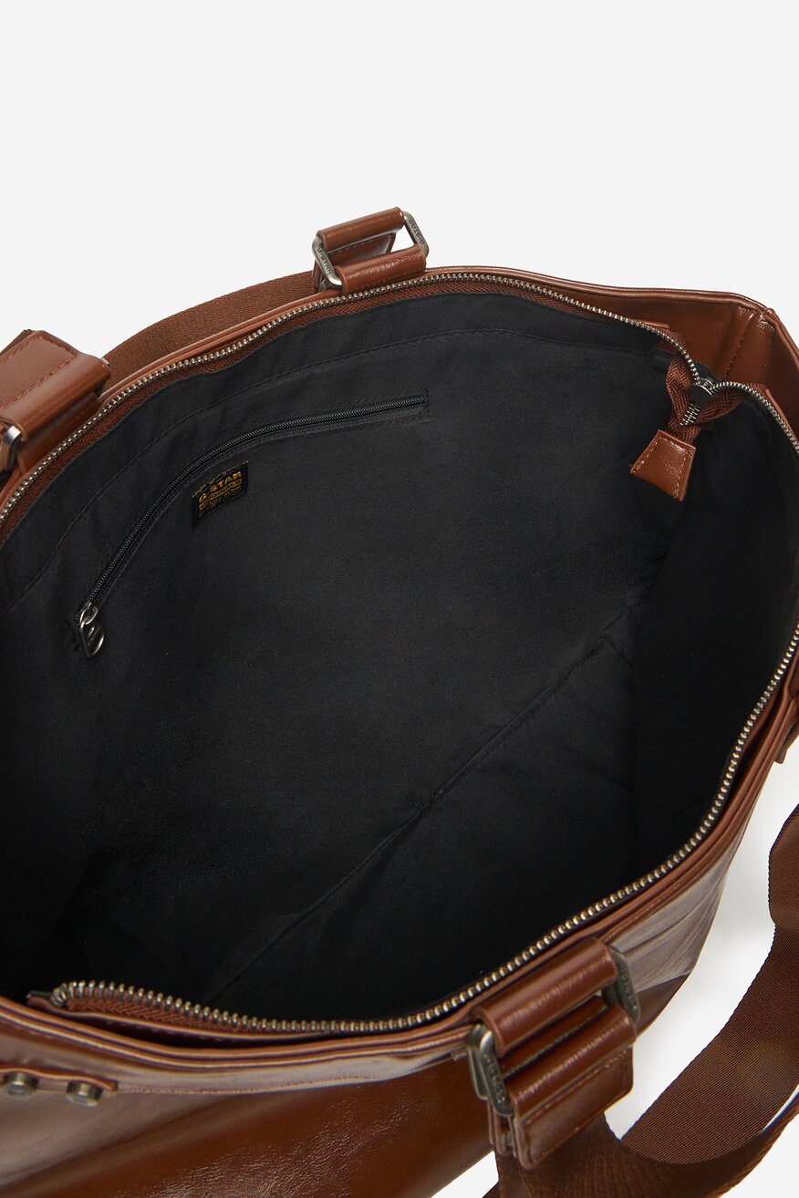 Kabelka G-STAR RAW HNĚDÁ - 5906751347157