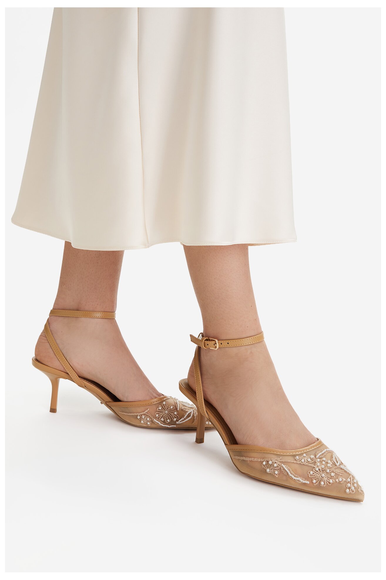 Czółenka DeeZee CEO-CD25-09-3 Beżowy