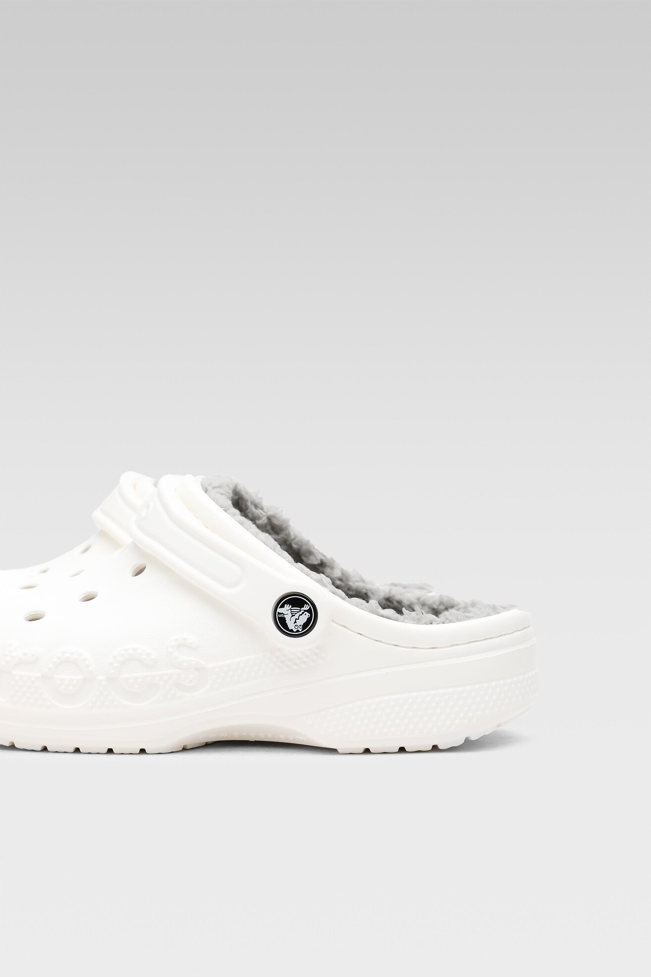 Klapki basenowe Crocs 9 BAYA LINED CLOG 205969-11H Biały