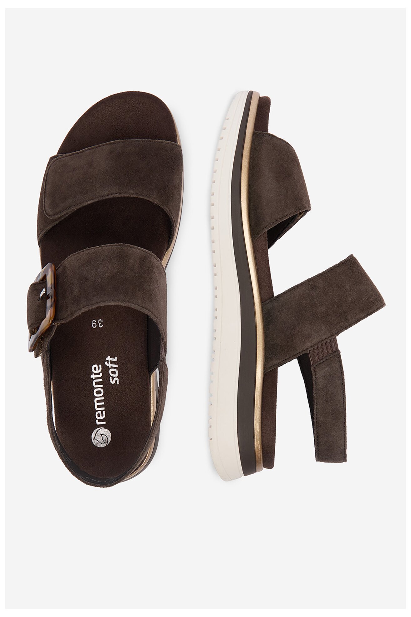 Sandały Remonte CEO-D1J62-25 Brązowy ciemny