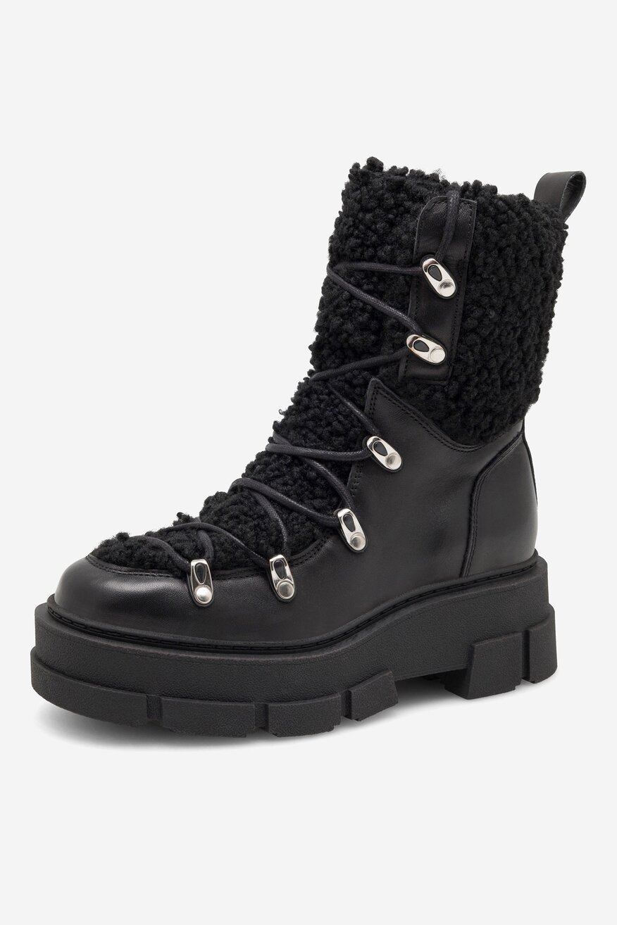 Badura - Trzewiki skórzane ocieplane - 5905588141211