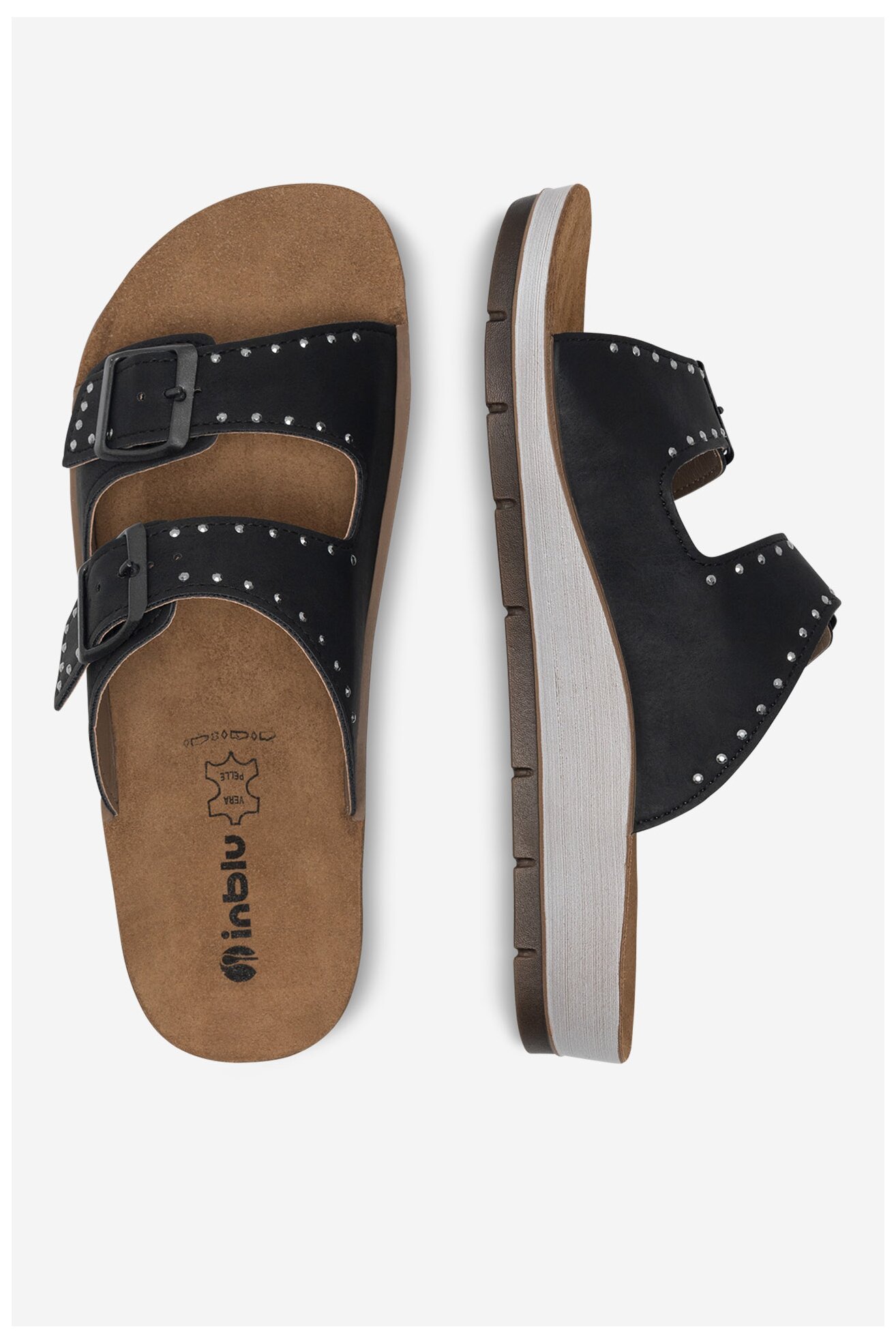 Klapki Inblu CP060200 Czarny