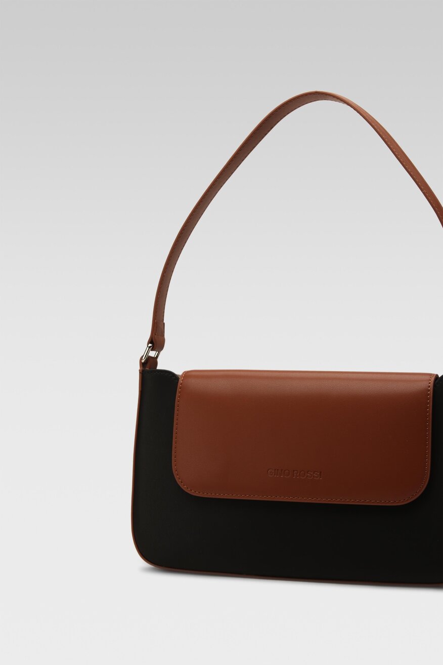 
                Gino Rossi - Torebka skórzana czarna - 5904862659787