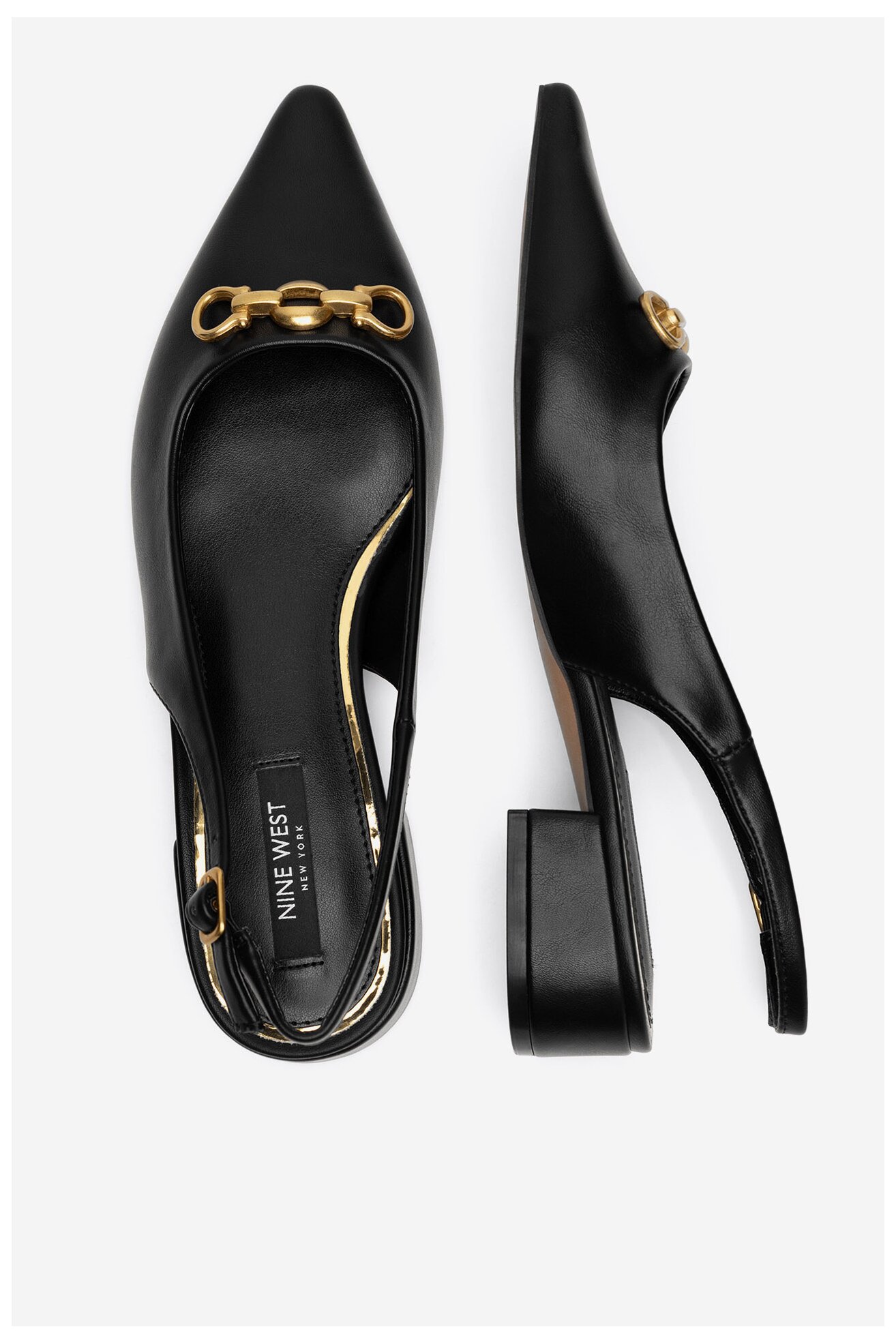 Baleriny NINE WEST WFA2991-1 Czarny