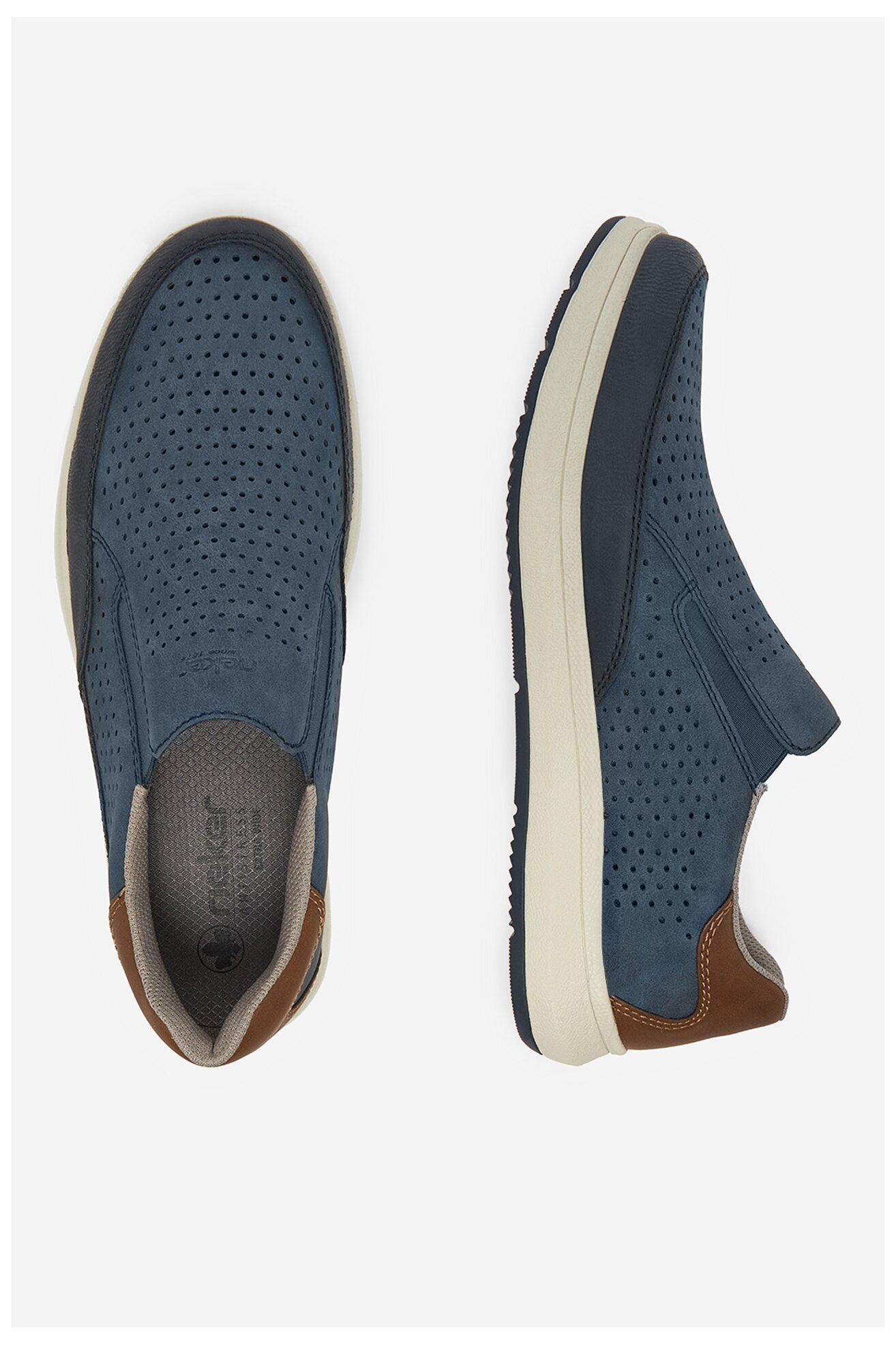 Polobotka Rieker 16952-14 TMAVĚ MODRÁ