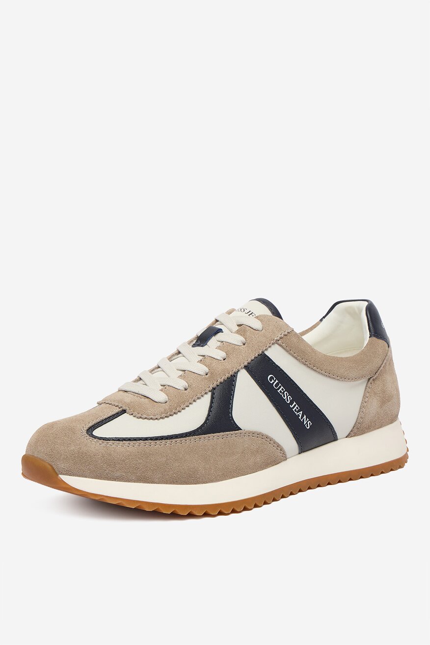 GUESS JEANS - Sneakersy skórzane - 5906751955598