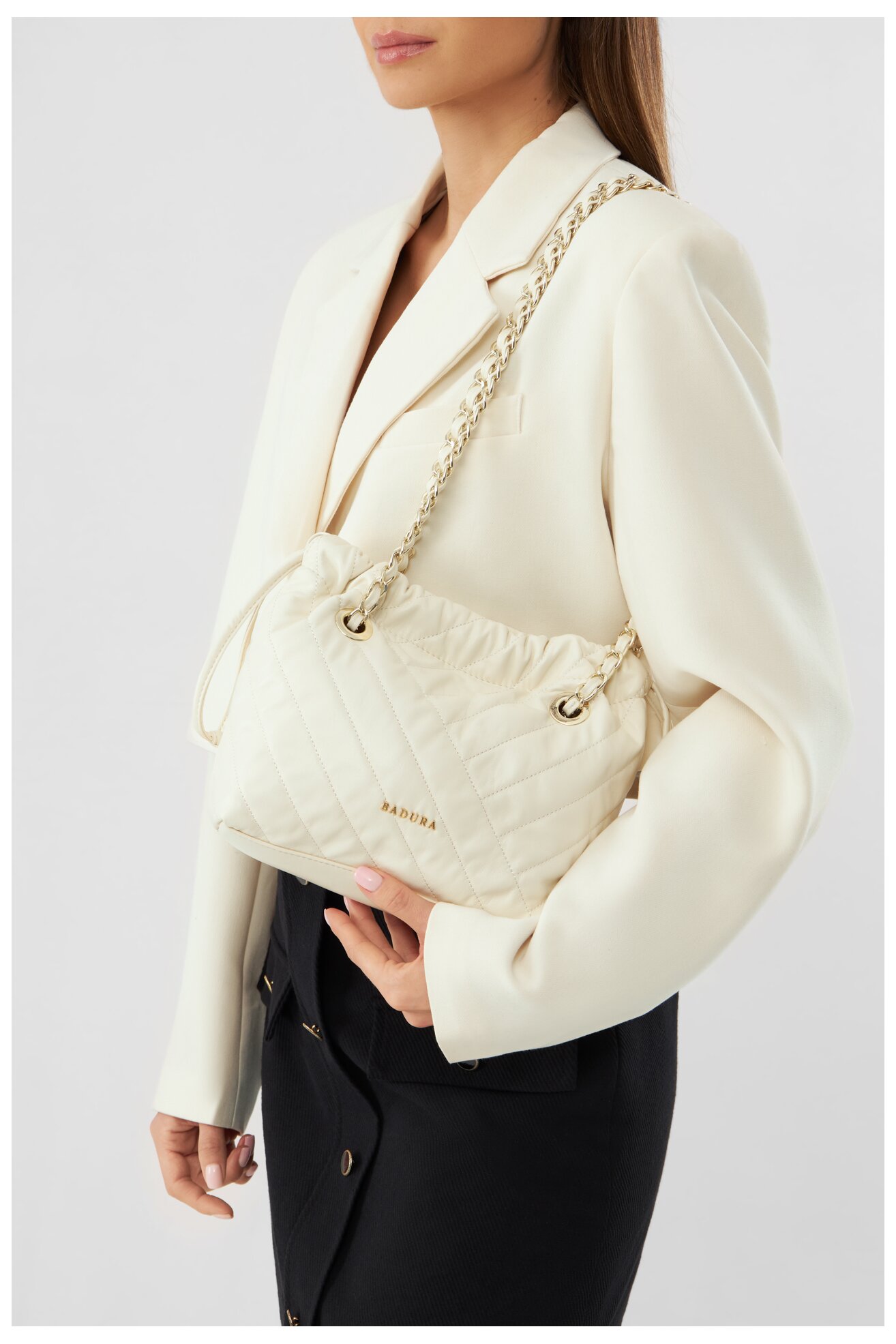 Torebka Badura TYL00287. Kremowy