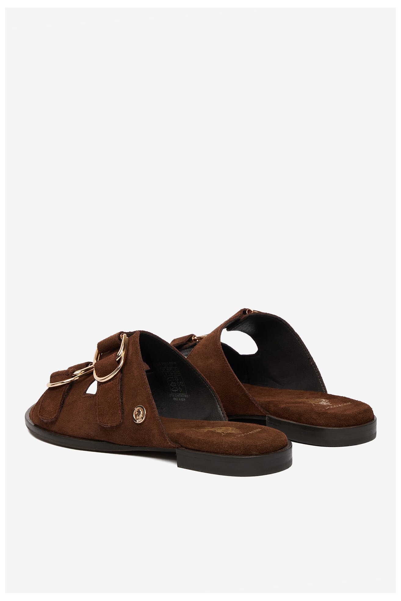 Klapki U.S. POLO ASSN. EO-KATYA001W/6S1 Brązowy