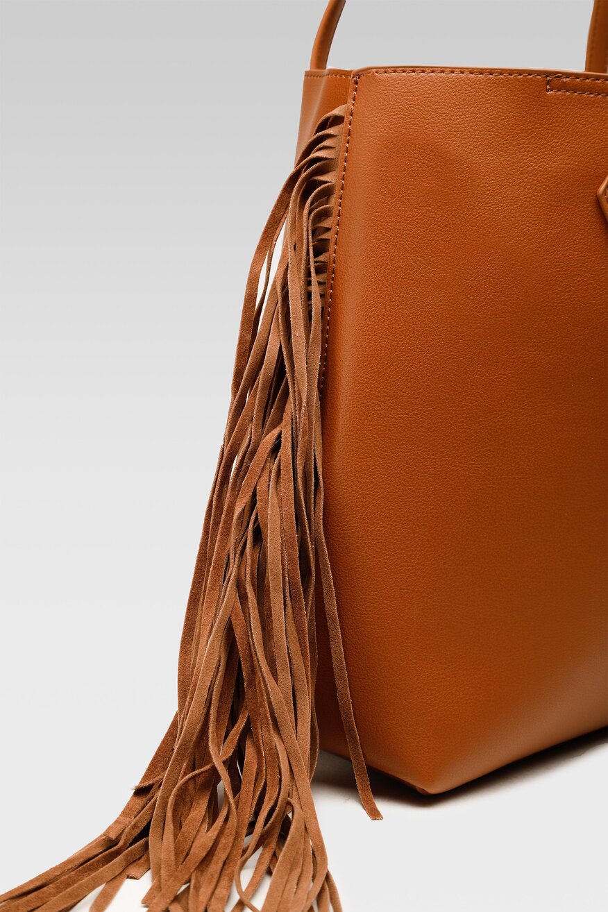 
                Jenny Fairy - Torebka shopper z aplikacją brązowa - 5903698874593