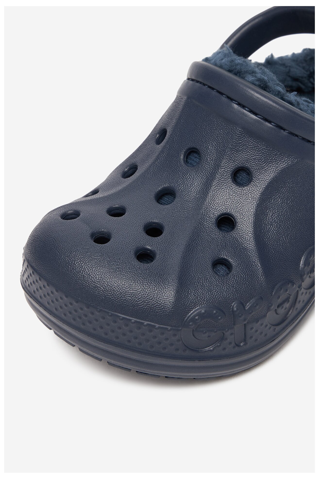 Klapki basenowe Crocs C-BAYA LINED CLOG T 207501-463 Granatowy