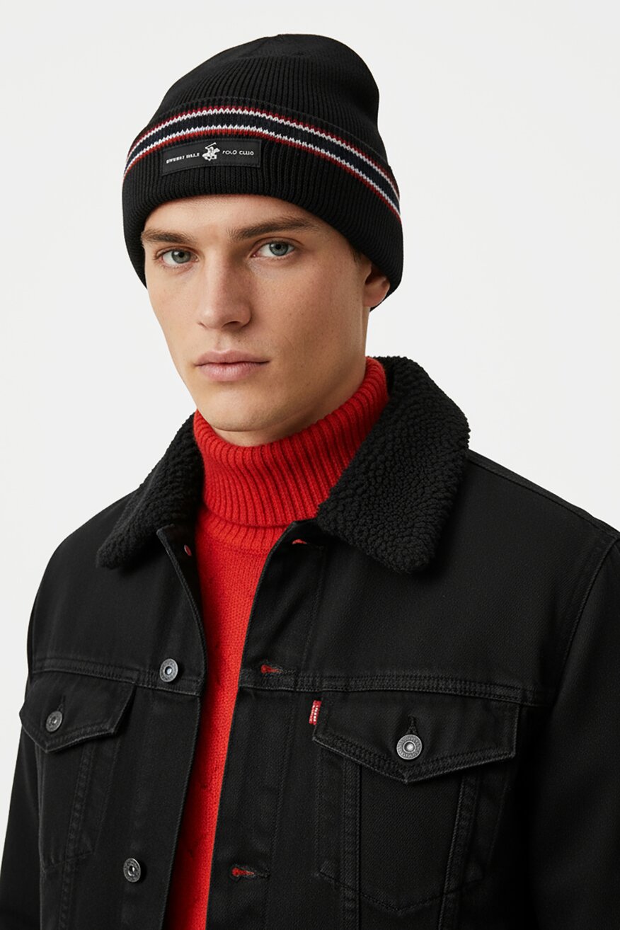 
                        Muška kapa Beverly Hills Polo Club CEO-BHPC-M3-002-AW25 CRNA - 5906751366899