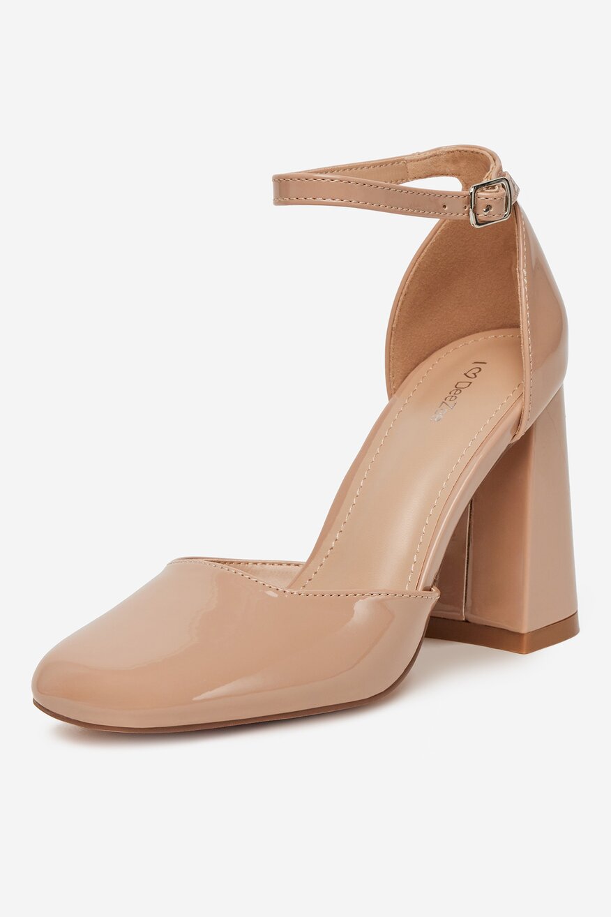 Pantofi cu toc DeeZee BEJ - 5906751095058
