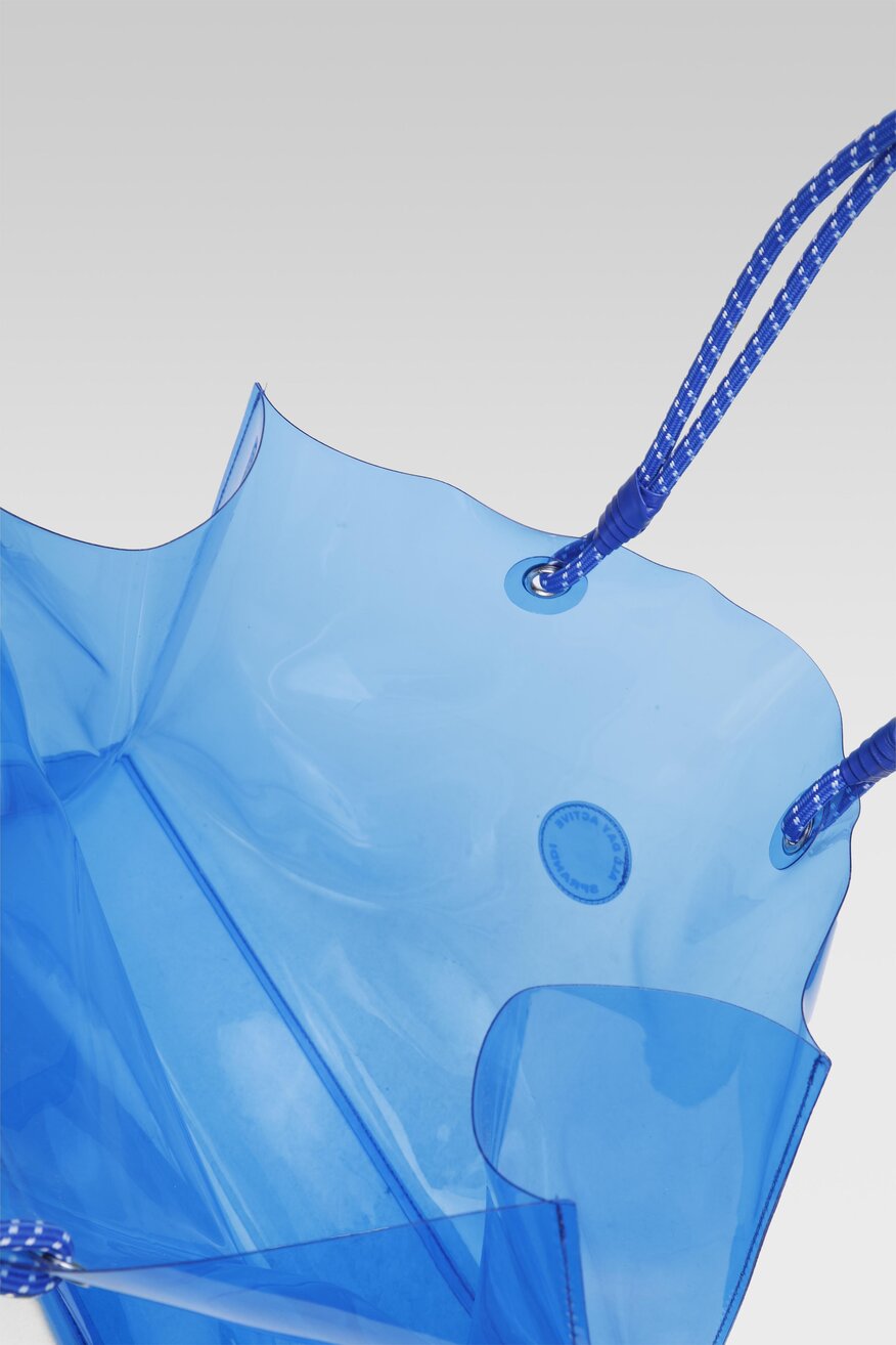 
                Sprandi - Torebka shopper przezroczysta niebieska - 5904248761479