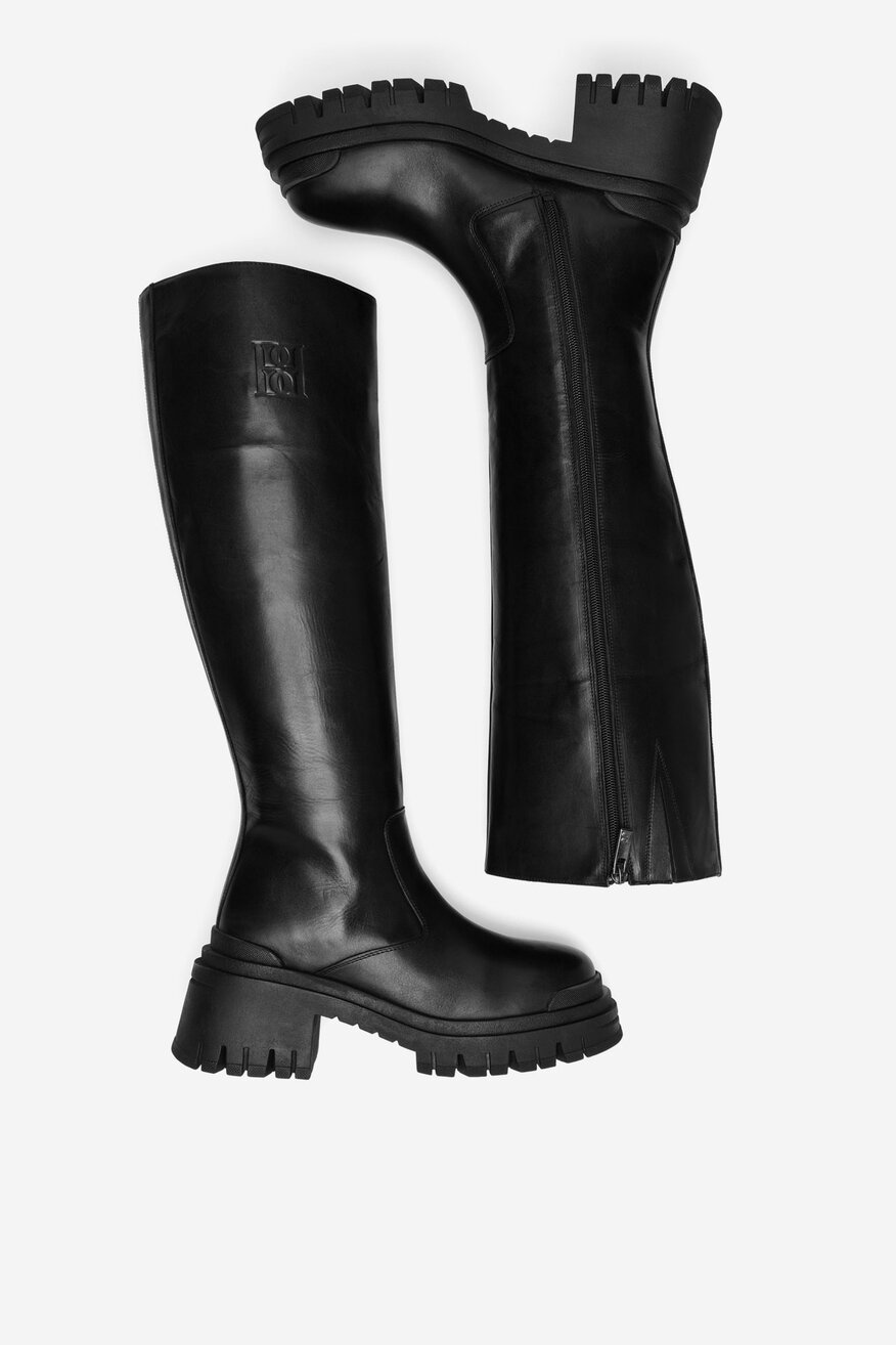 Badura - Kozaki skórzane - 5905588814702