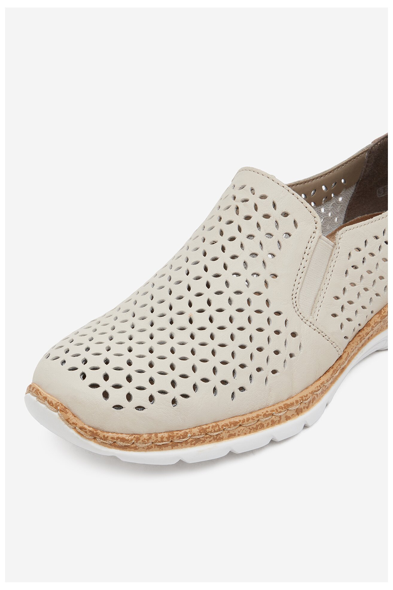 Półbuty Rieker N4251-60 Beżowy