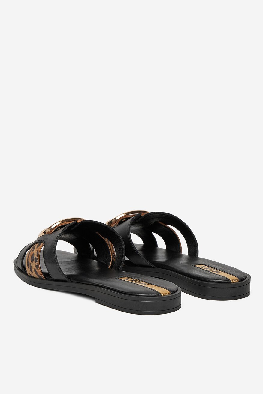 Mexx - Klapki skórzane - 5906751158937