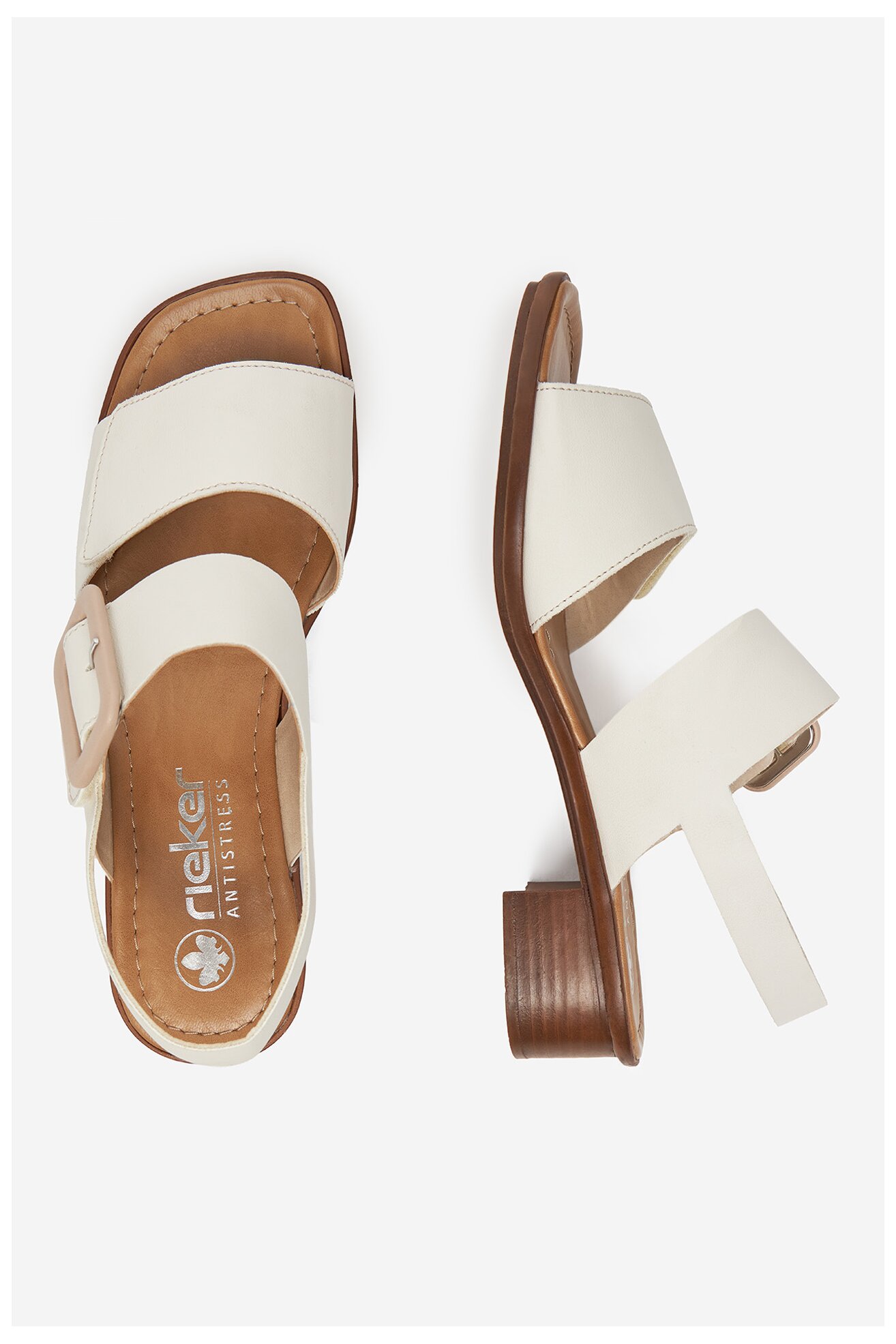 Сандали Rieker 62663-60 СЛОНОВА КОСТ