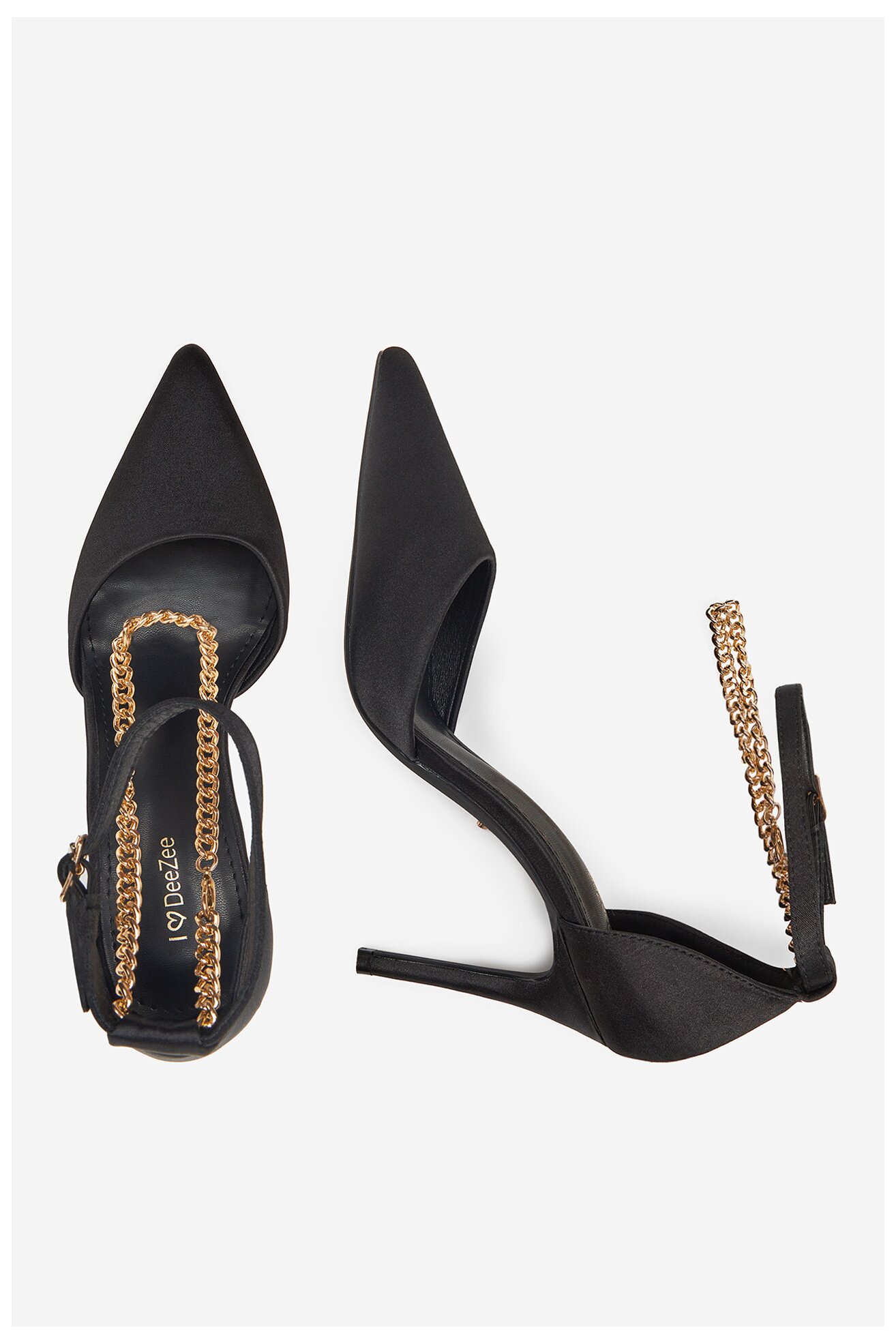 Pantofi cu toc DeeZee BG-0228-3 NEGRU