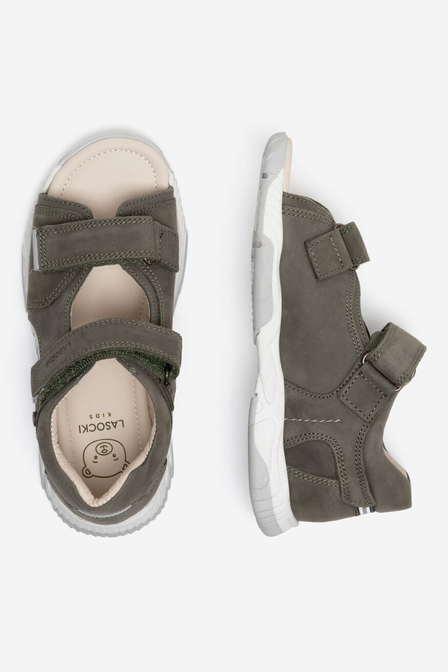 Lasocki Kids - Sandały skórzane na rzepy - 5905588582564