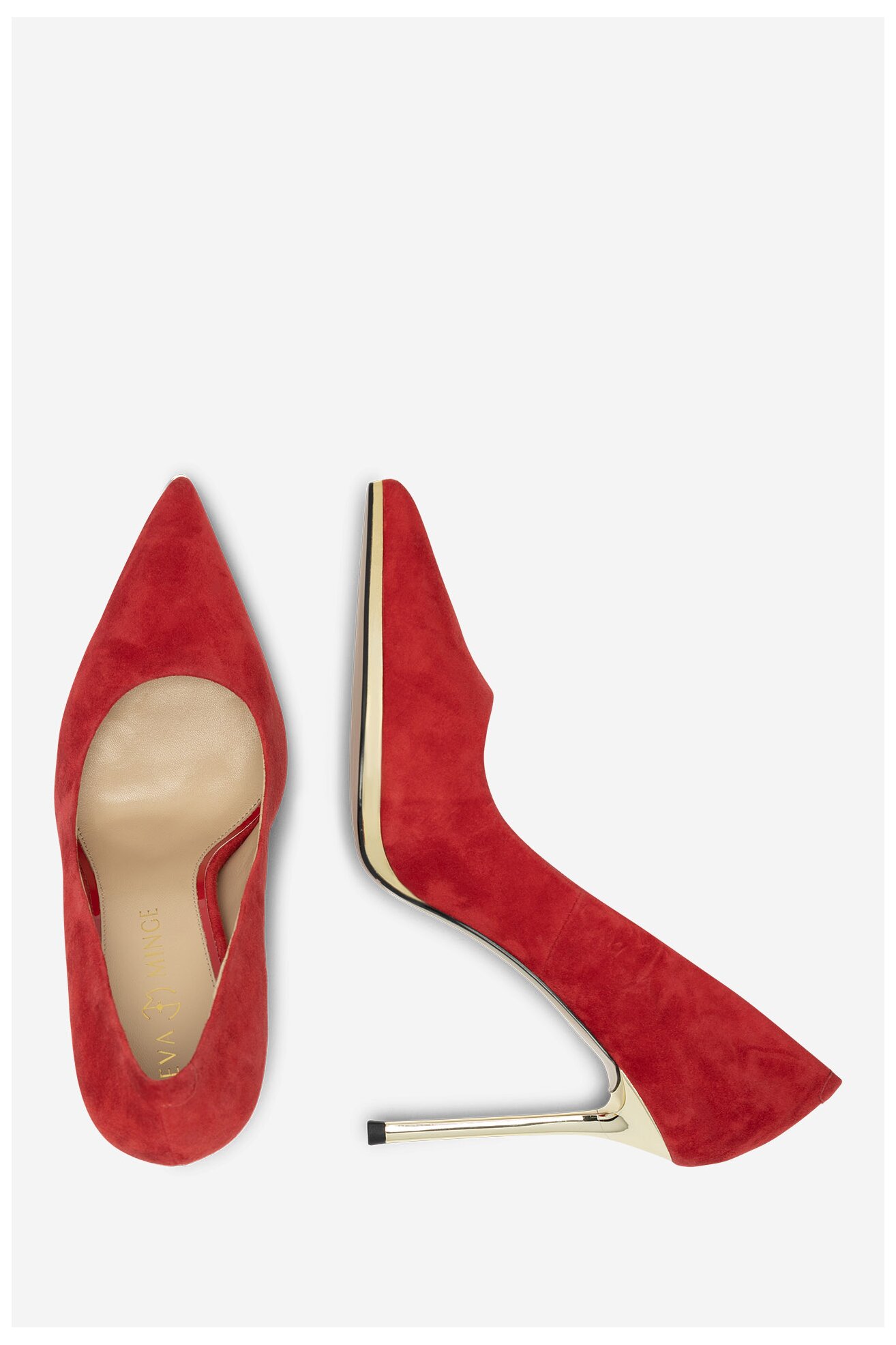 Czółenka EVA MINGE JEANNETTE-2508-1-3 Czerwony