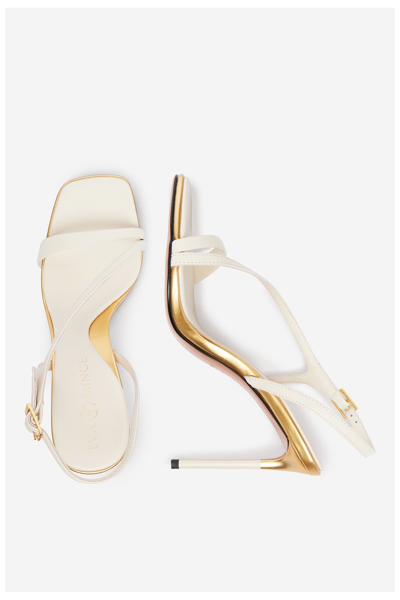 Sandały EVA MINGE ROSEMARY-LT1520-2 Biały