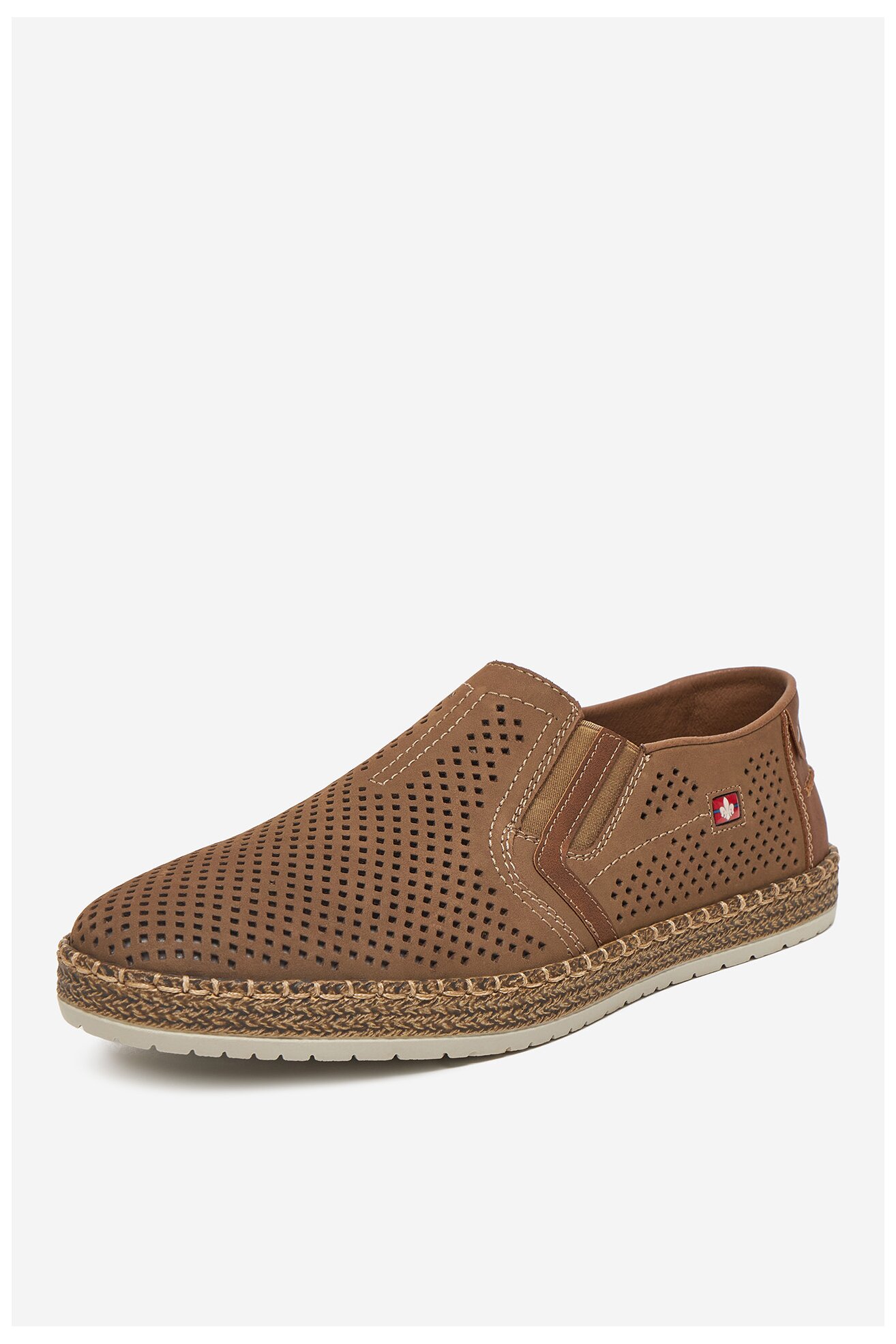 Espadryle Rieker B5297-64 Beżowy ciemny
