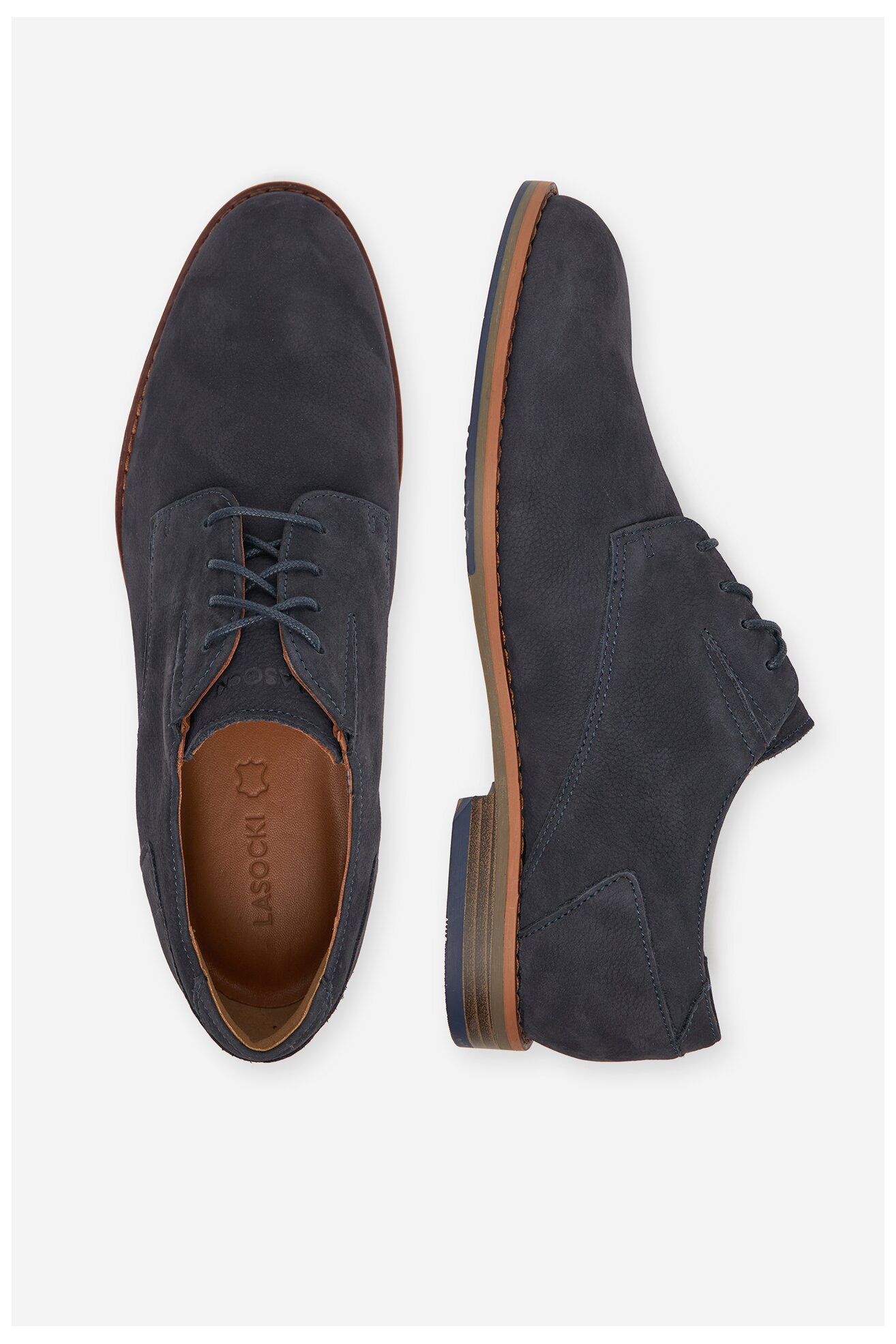 Половинки обувки Lasocki BRAZOS-01 MB КОБАЛТОВО СИНЬО