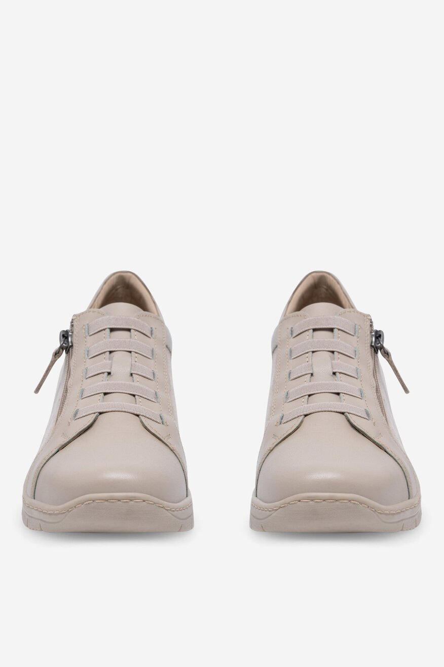 Go Soft - Półbuty skórzane na koturnie - 5905588384687