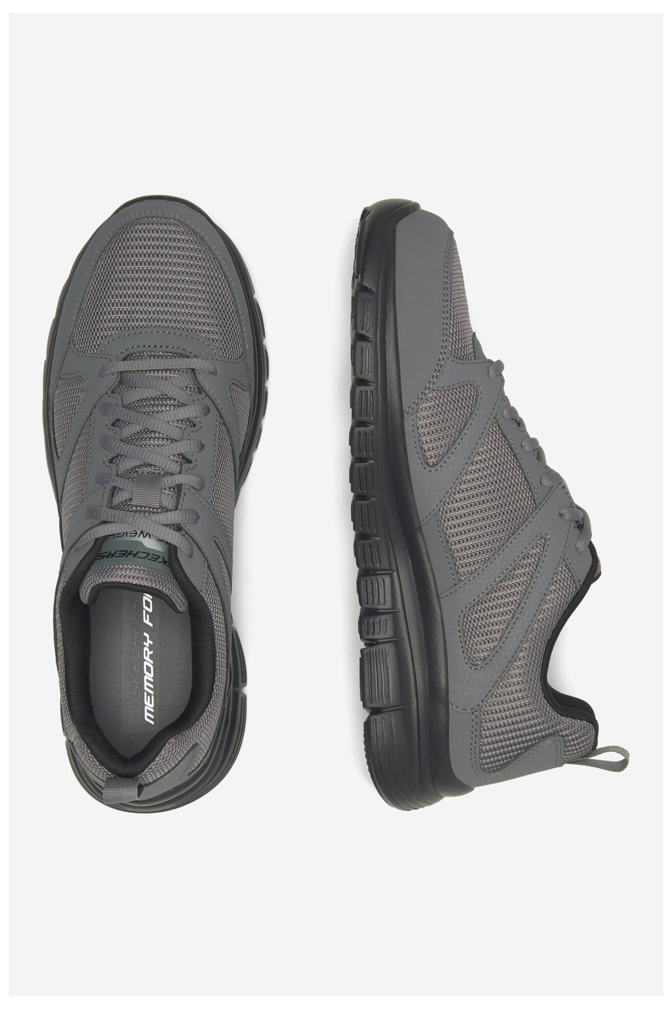 Sportcipő Skechers BURNS 8790117 CCBK_ SZÜRKE