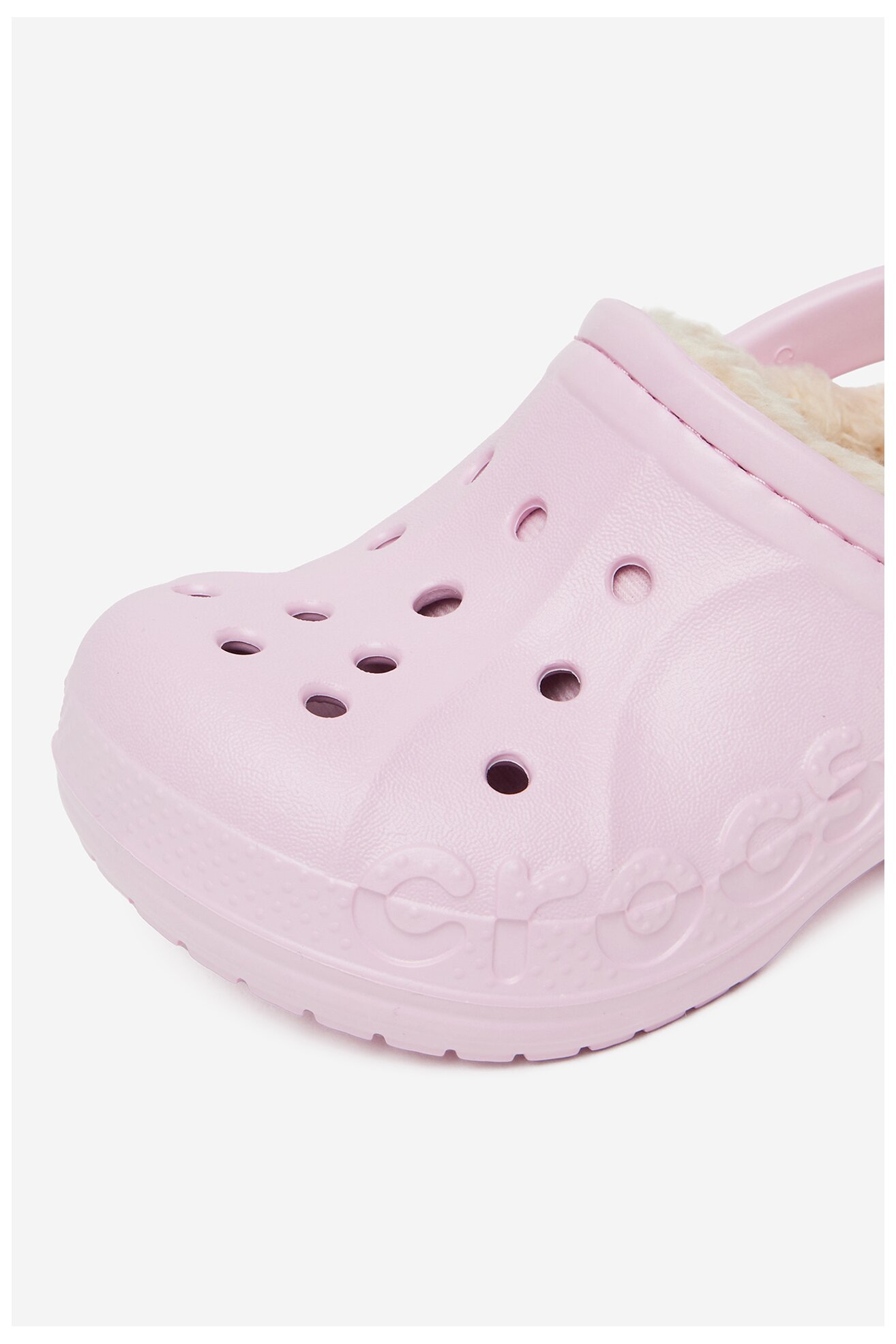 Șlapi pentru bazin Crocs C-BAYA LINED CLOG T 207501-79R ROZ