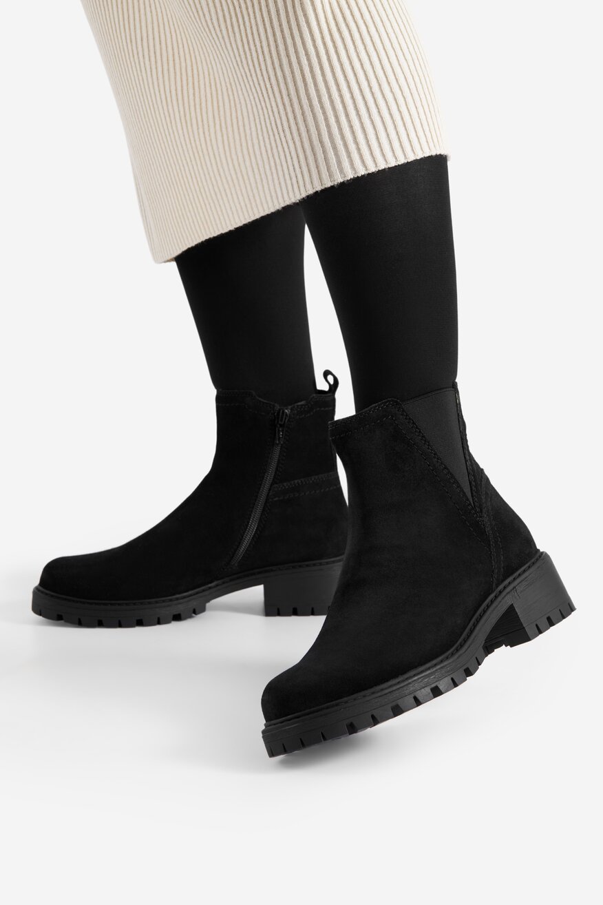 
                Lasocki - Botki zamszowe ocieplane - 5905588871866