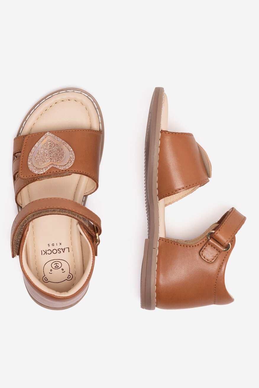 Lasocki Kids - Sandały skórzane na rzepy - 5905588571025