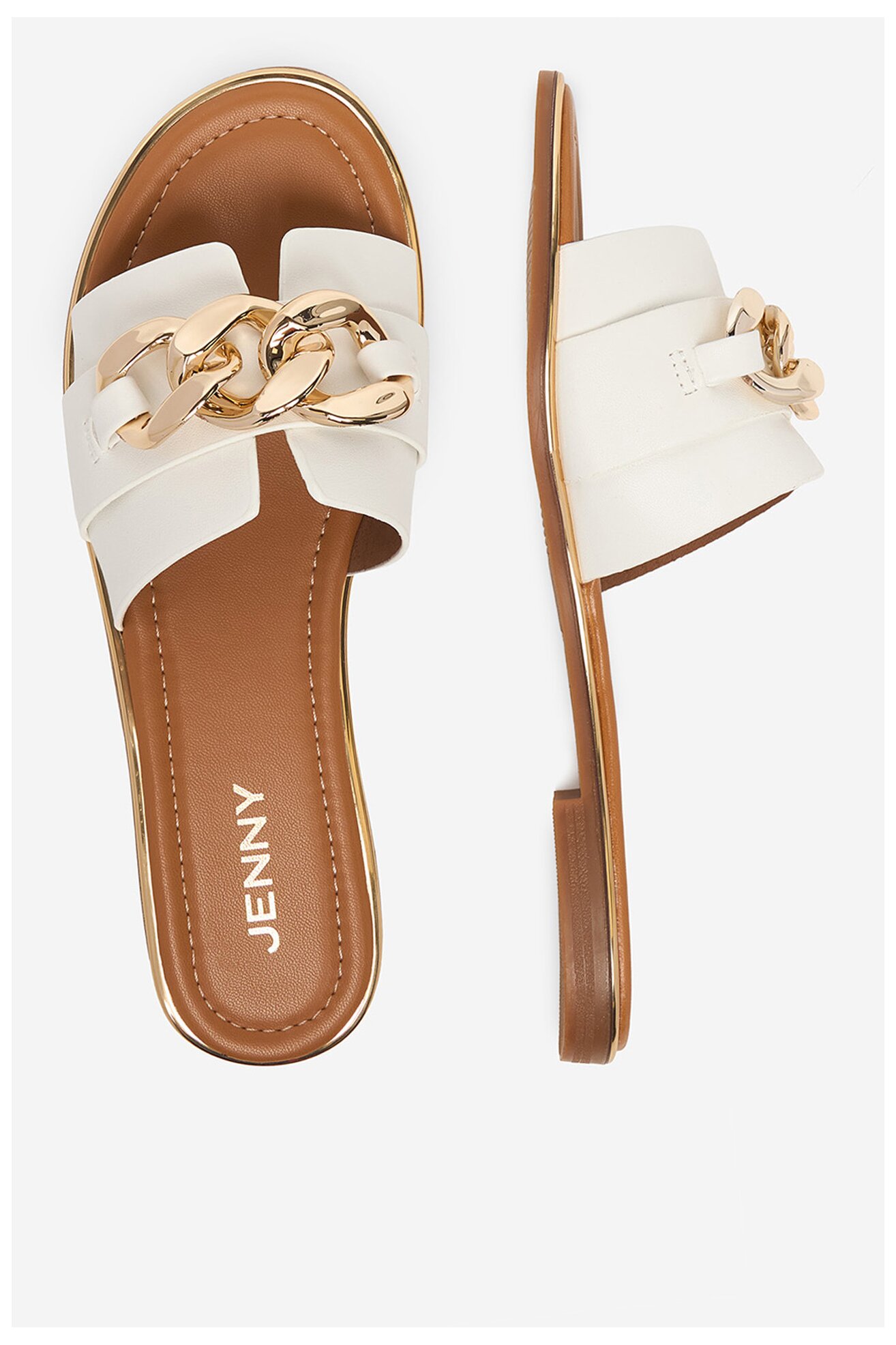 Klapki Jenny CEO-WFA2738-1 Biały