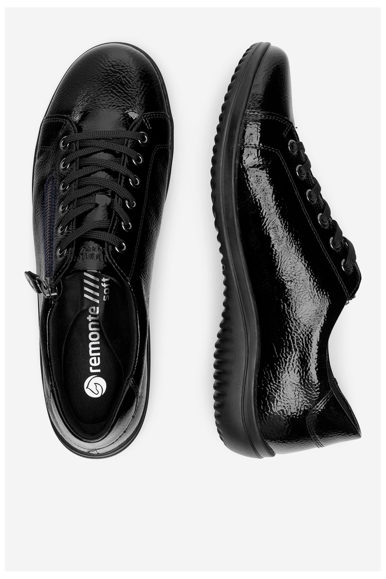 Półbuty Remonte D1E03-01 Czarny