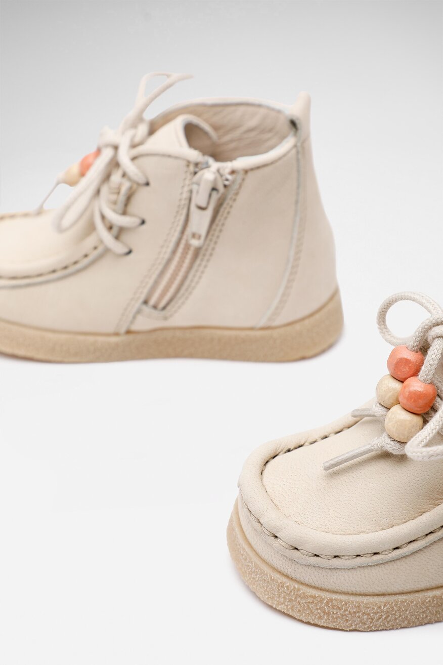 
                Lasocki Kids - Skórzane półbuty pastelowe - 5904248939878