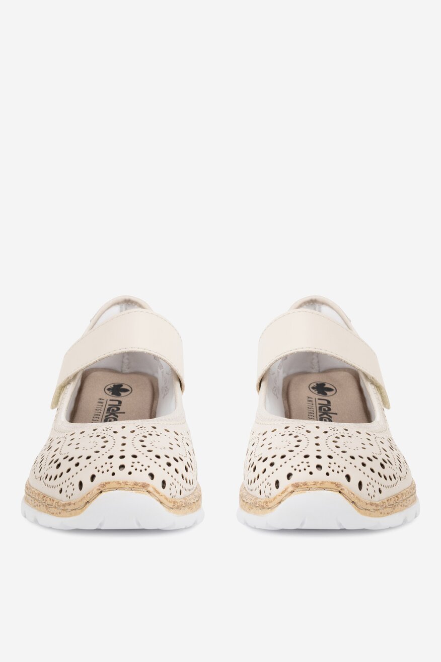 Rieker - Baleriny skórzane - 5903419553127