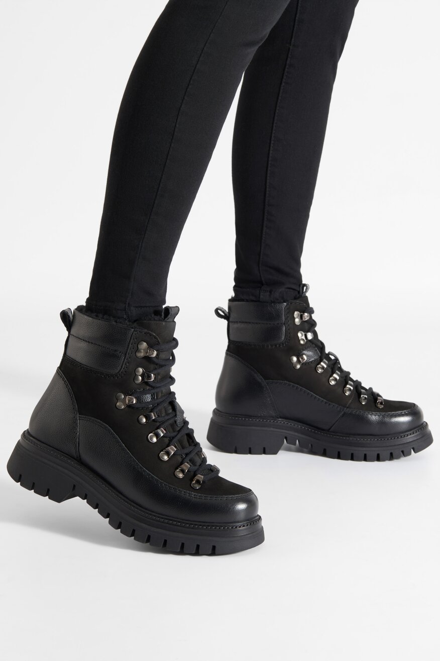 Lasocki - Trzewik skórzane ocieplane - 5905588165231