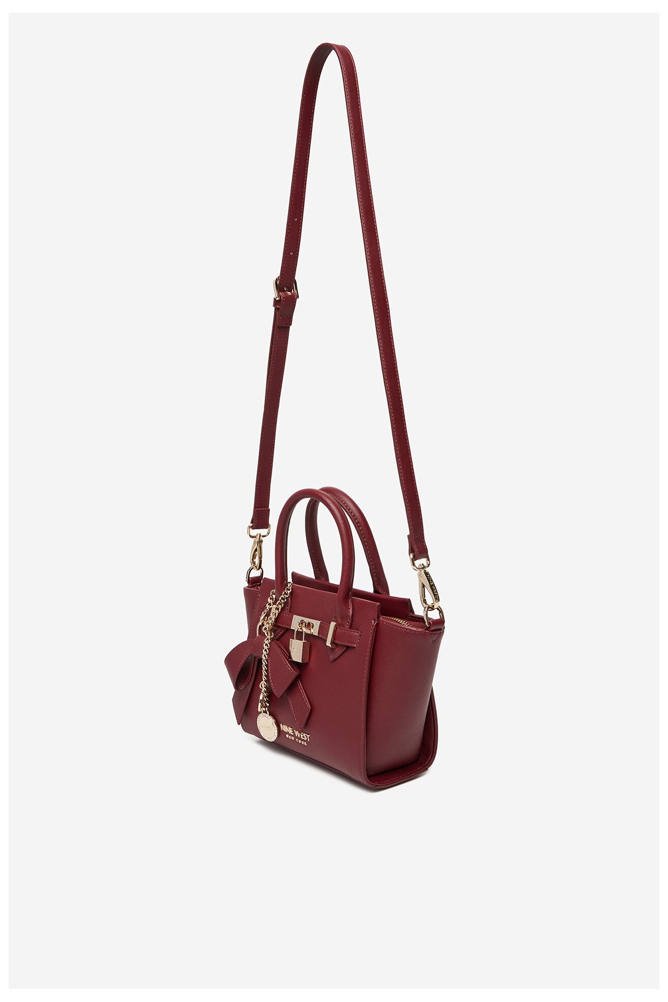 Kézitáska NINE WEST CEO-CHELSEA-CHARM-I-LX10187 BORDÓ