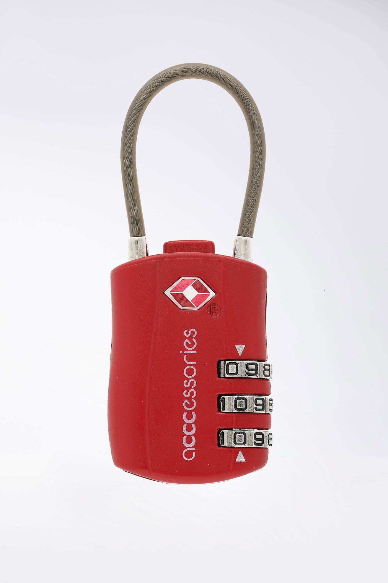 Kłódka szyfrowa ACCCESSORIES BAK-T-004-10-03 Czerwony