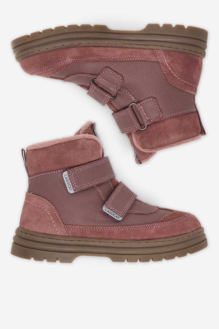 Lasocki Kids - Trzewiki zamszowe ocieplane - 5906751336984