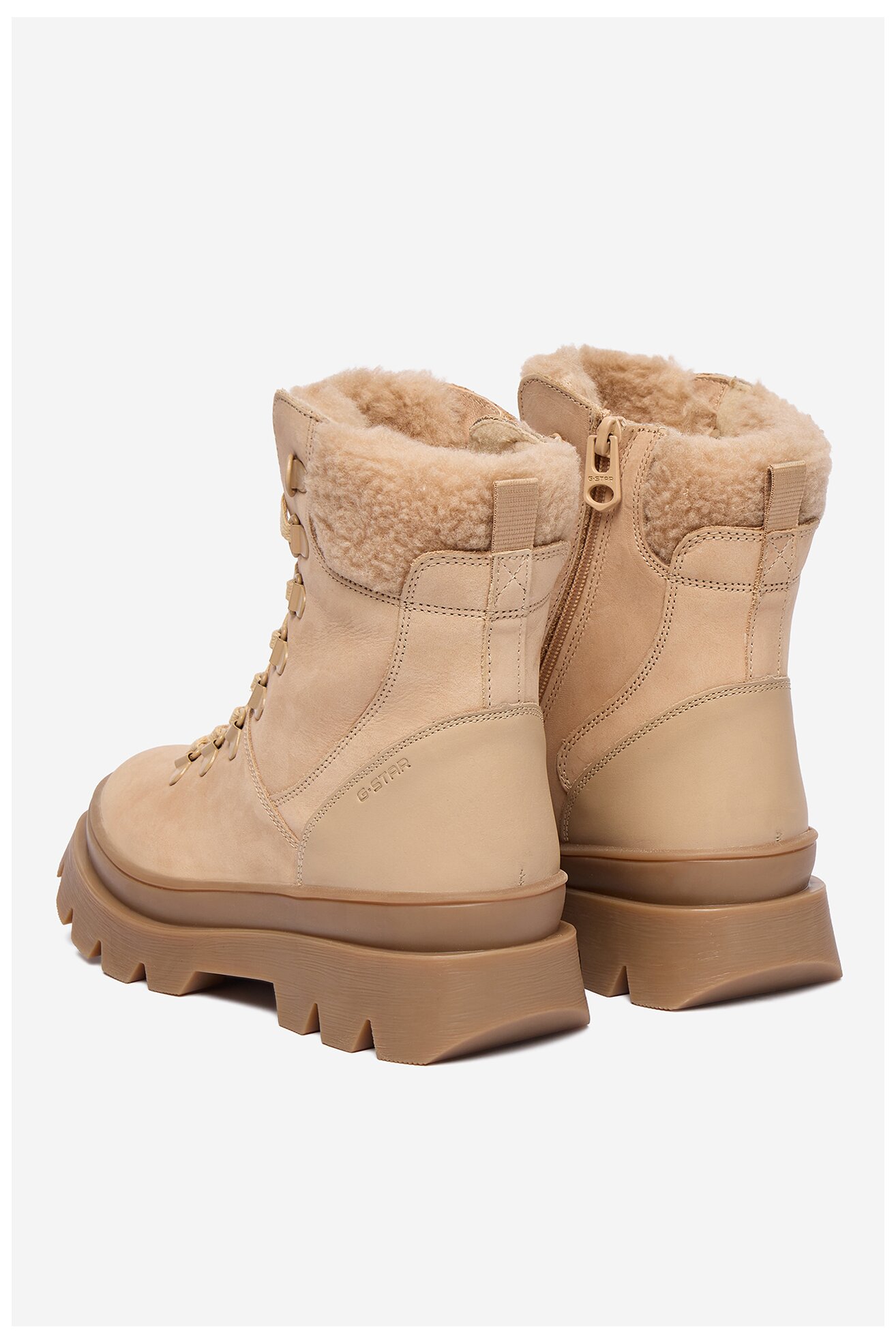 Šněrovací vyšší obuv G-STAR RAW CEO CI12-ARYA-05 BÉŽOVÁ