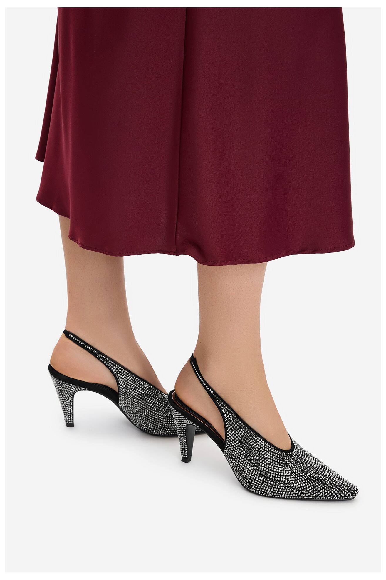 Czółenka EVA MINGE EO-LYRA-LT1993-8-1 Czarny