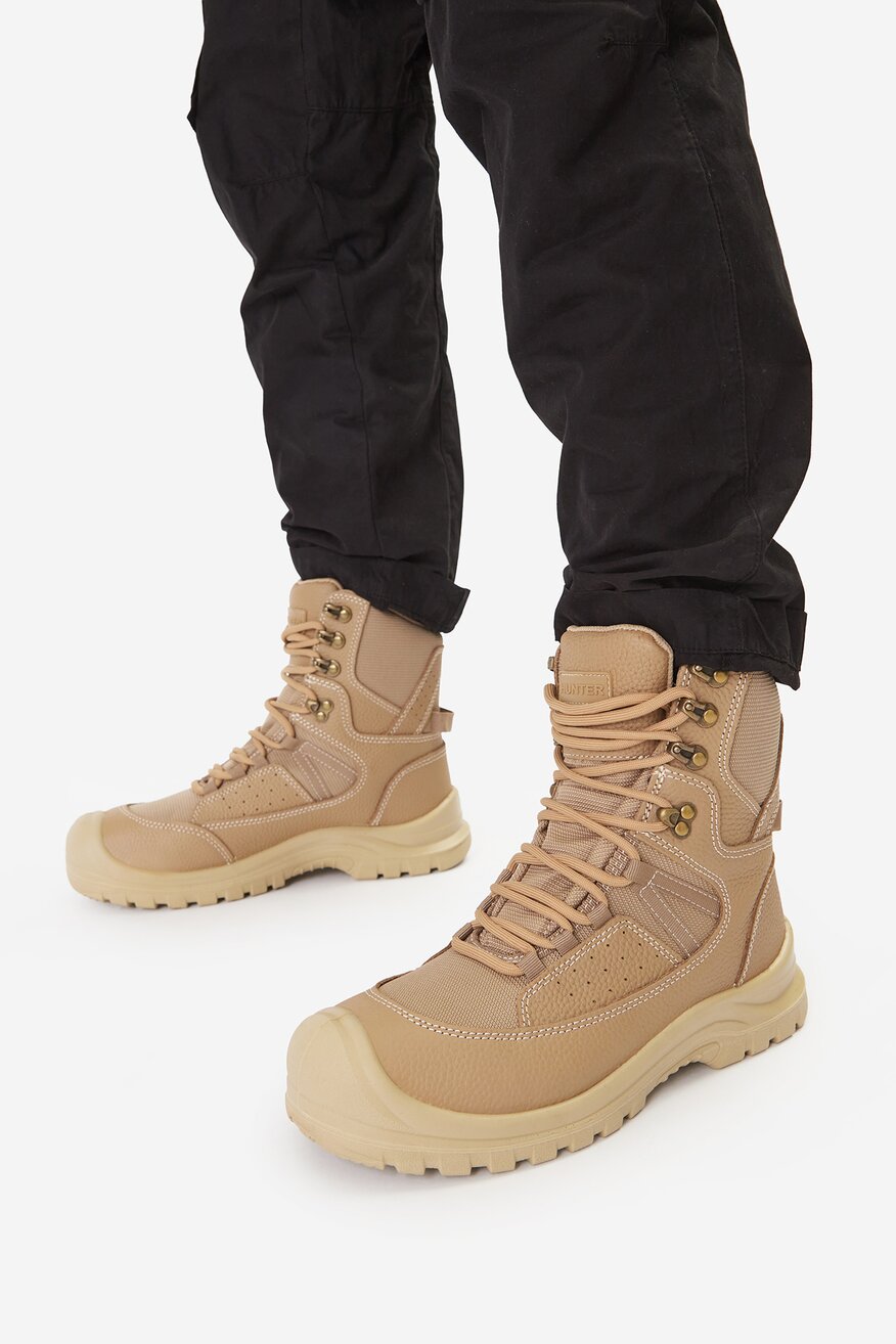 
                HUNTER - Skórzane trzewiki sznurowane - 5906751204030