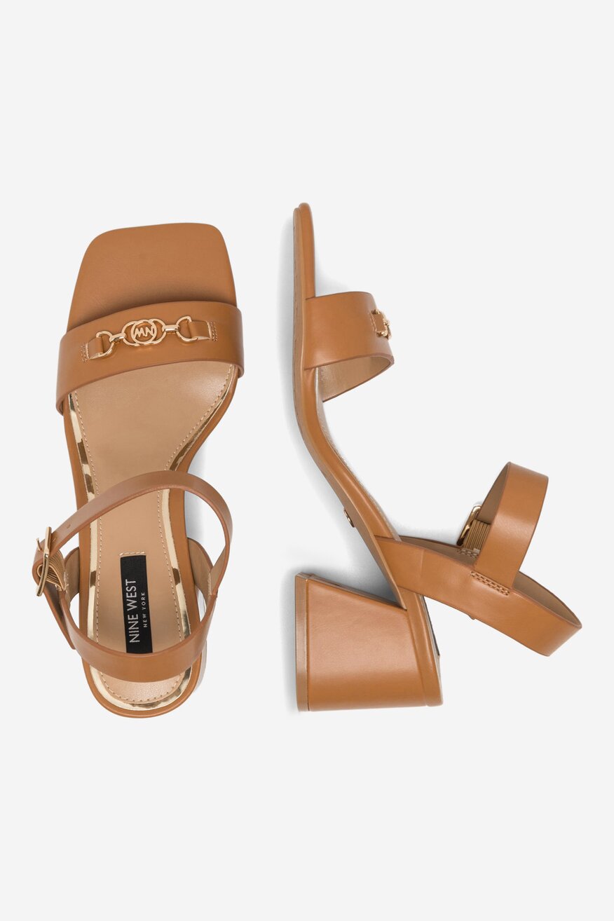 Sandály NINE WEST HNĚDÁ - 5905588563945