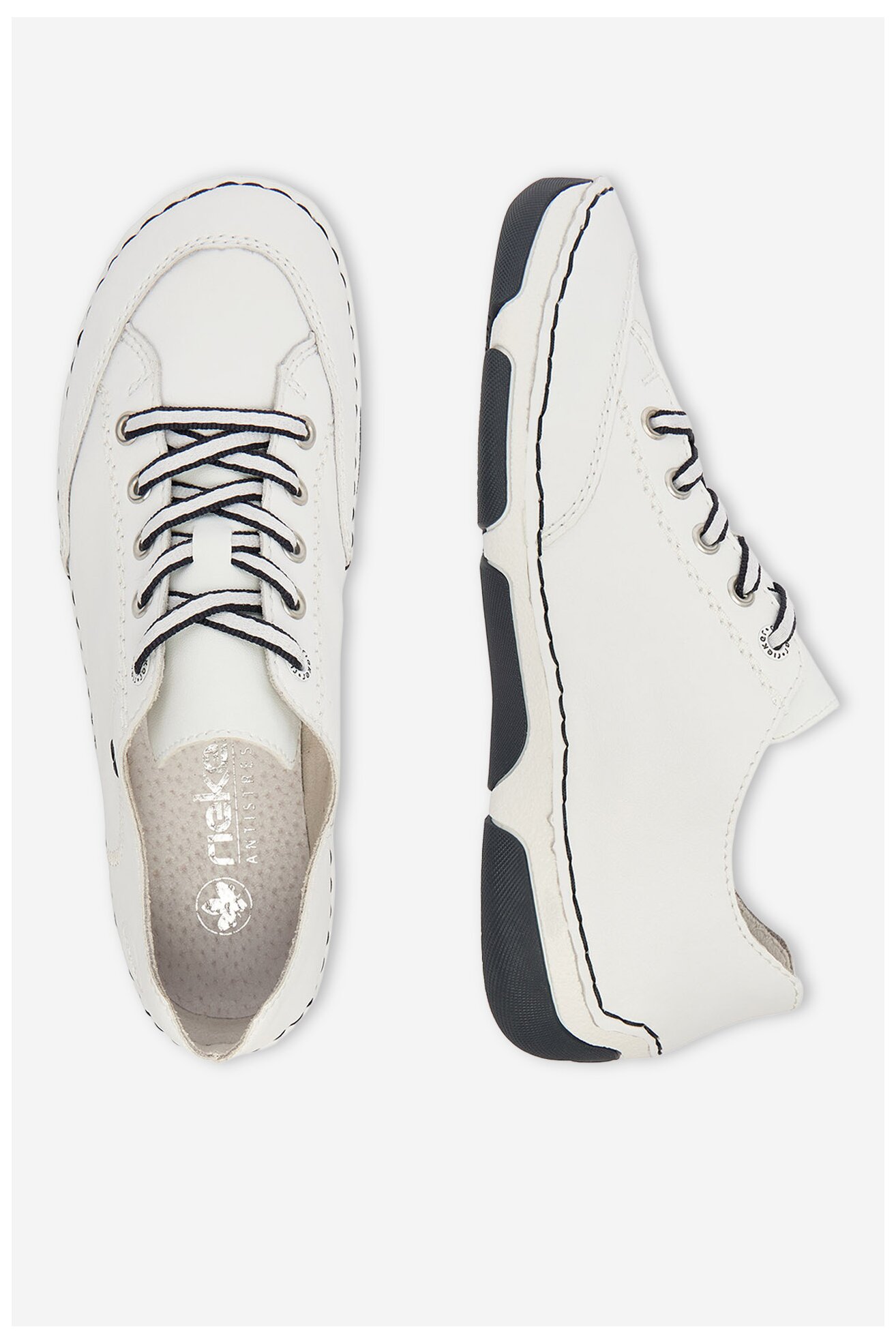 Półbuty Rieker CEO-55901-80 Biały