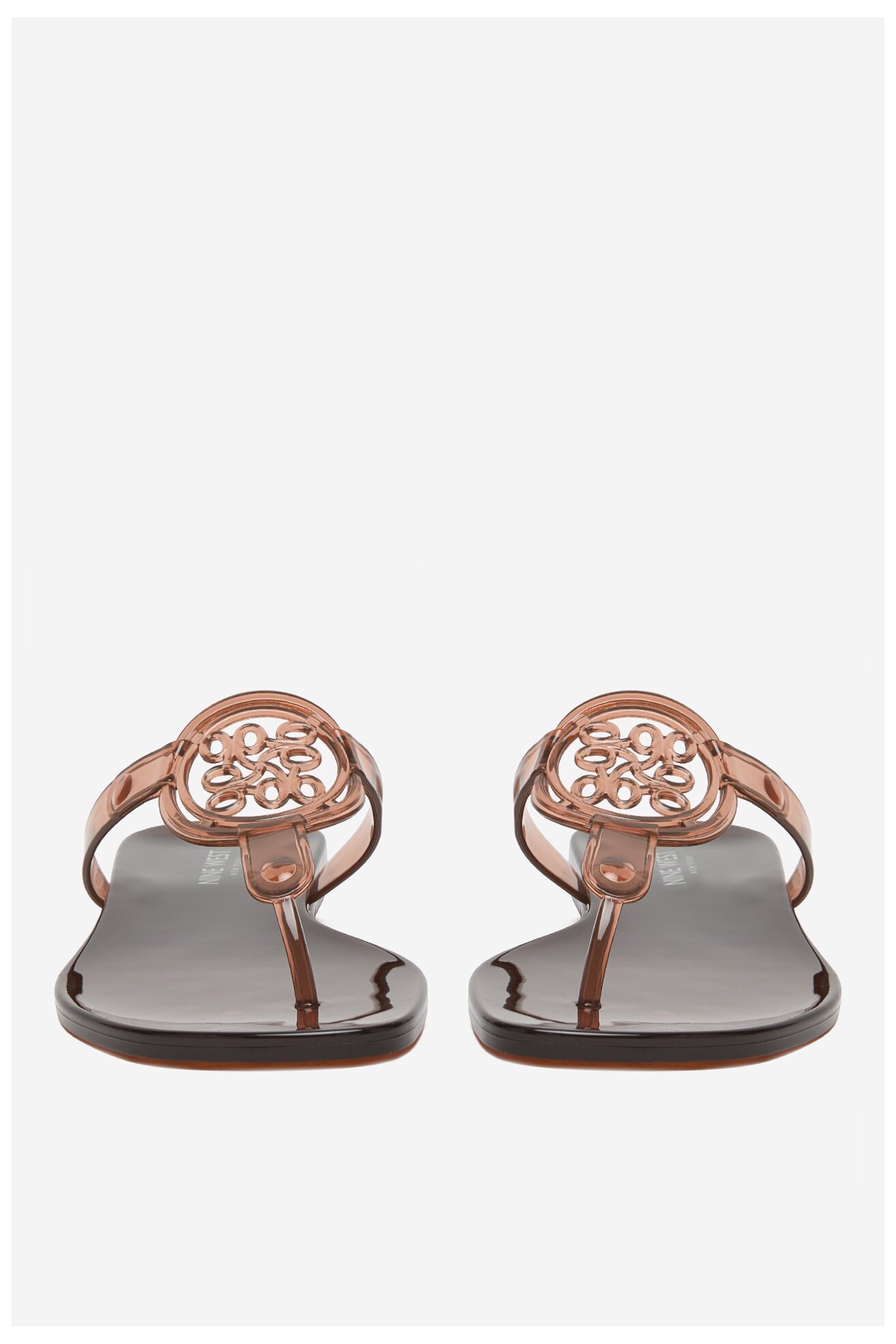 Klapki NINE WEST CEO-CT0906-1 Brązowy jasny