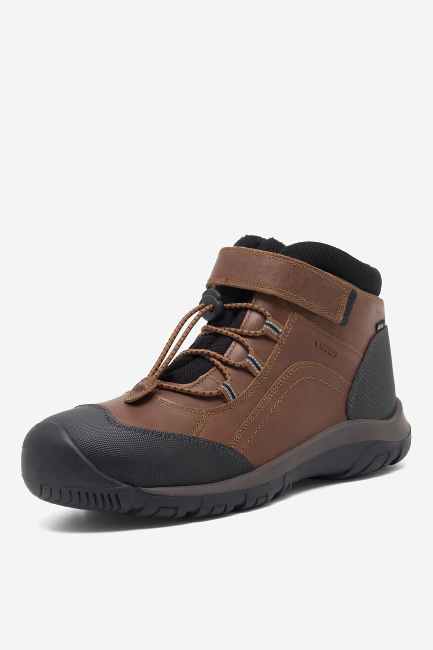 Lasocki Young - Trzewiki skórzane ocieplane - 5904862957340