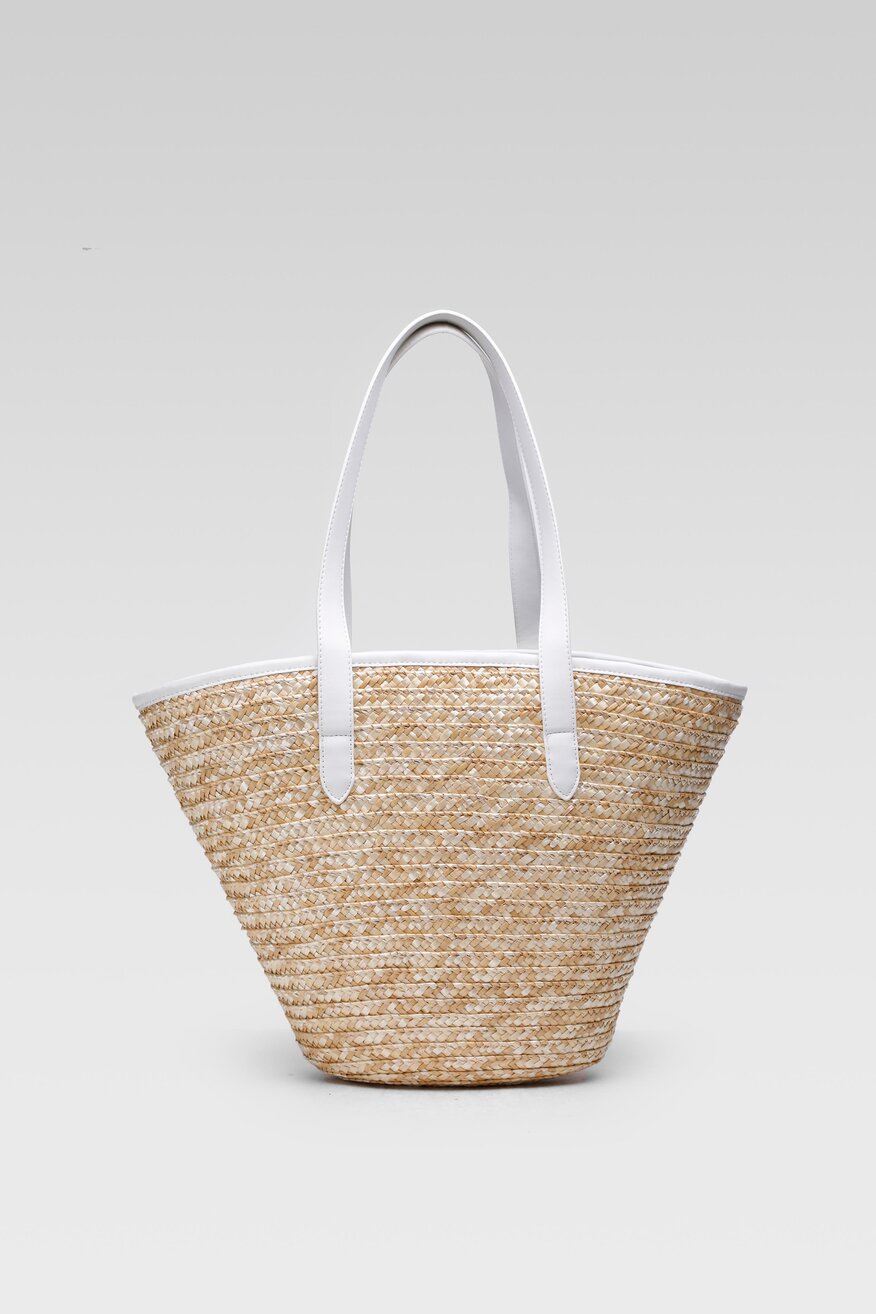 DeeZee - Torebka shopper boho biała - 5904248536428