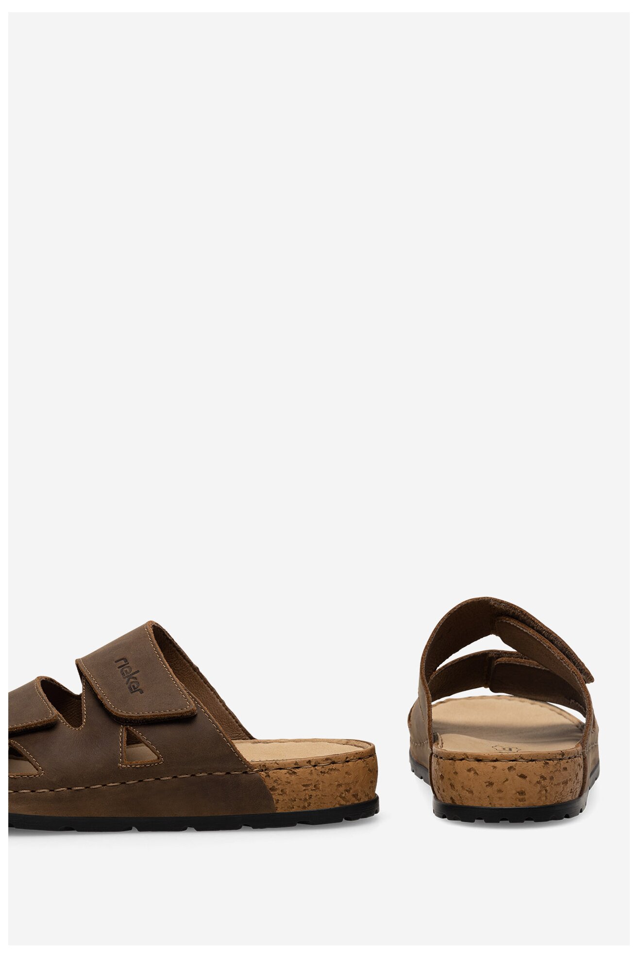 Klapki Rieker 25691-25 Brązowy